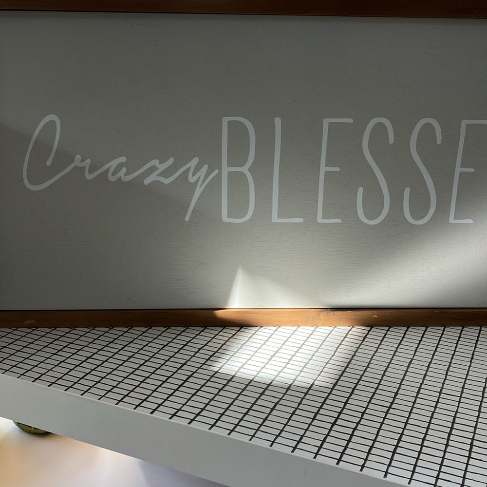 The Spring Shop wall art crazy blessed super cute!